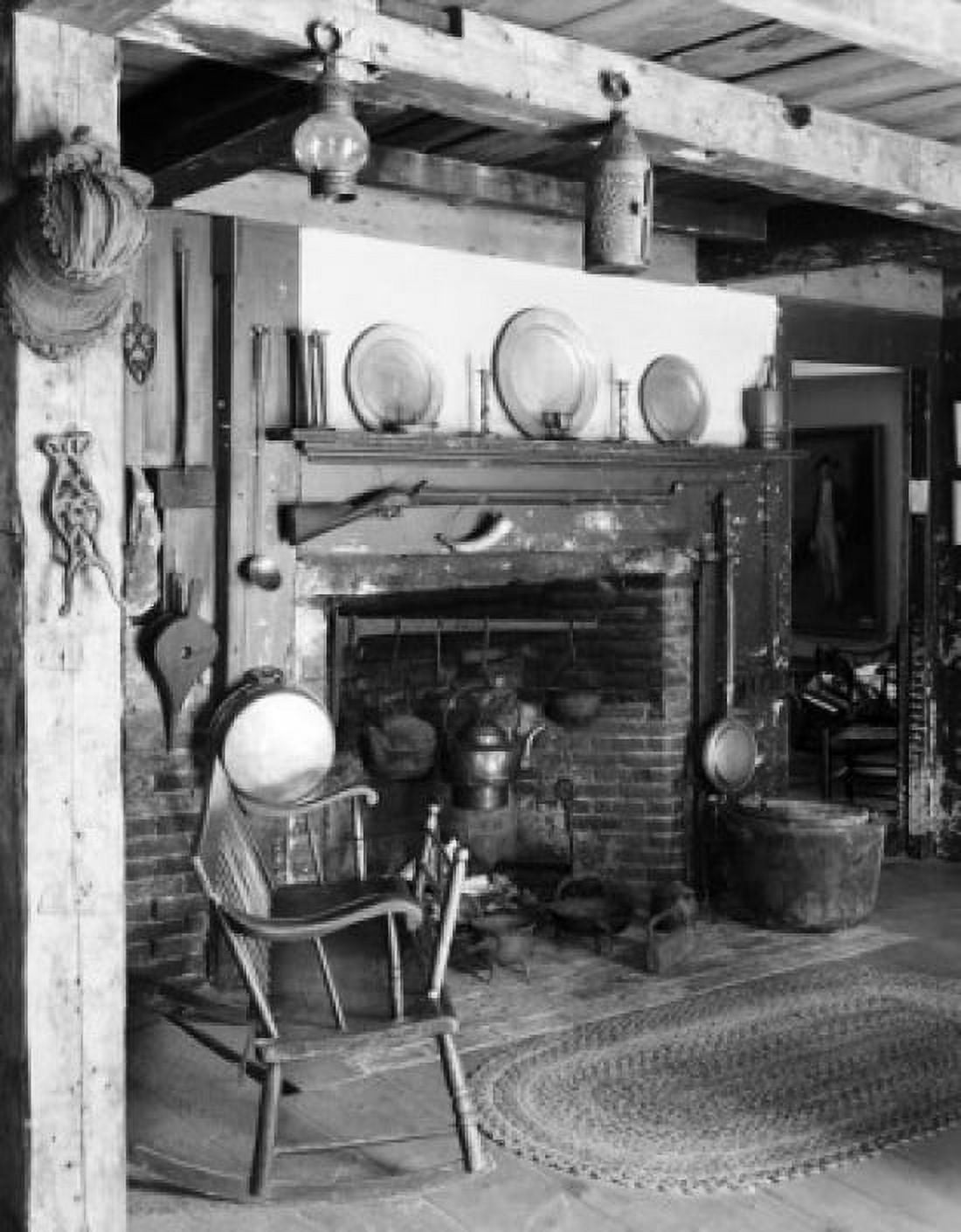 Pots and pans and a bench in a room Canvas Art - (24 x 36)