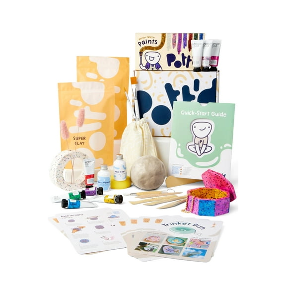 Pott'd Home Air Dry Clay Pottery Kit for Adults & Beginners