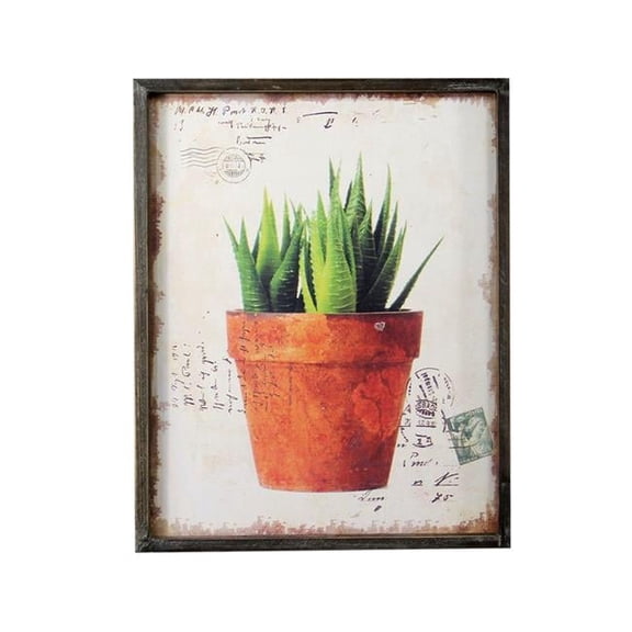 Potted Aloy Picture Frame
