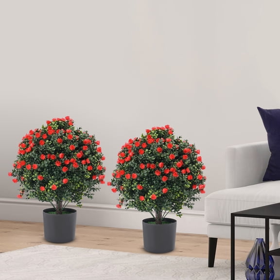 Potted Bushes, Artificial Potted Plants, UV Resistant Potted Plants PE