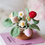 Wizardi Amigurumi DIY Crochet Kit - Potted Flower F07N8-M32
