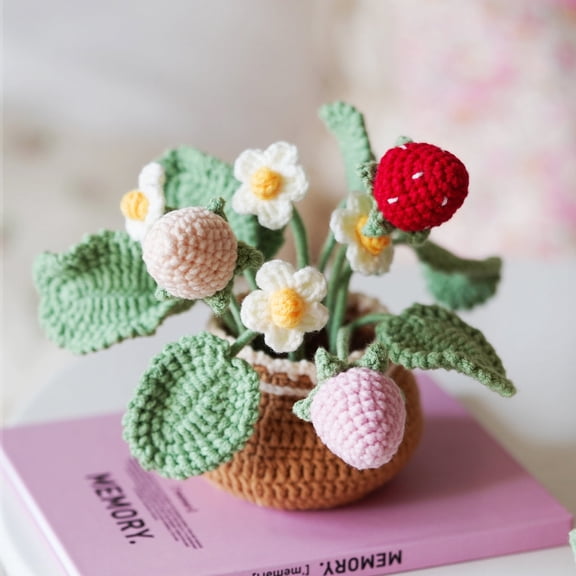 Wizardi Amigurumi DIY Crochet Kit - Potted Flower F07N8-M32