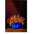 thumbnail image 1 of Potted Geraniums Guest Towel, 1 of 1