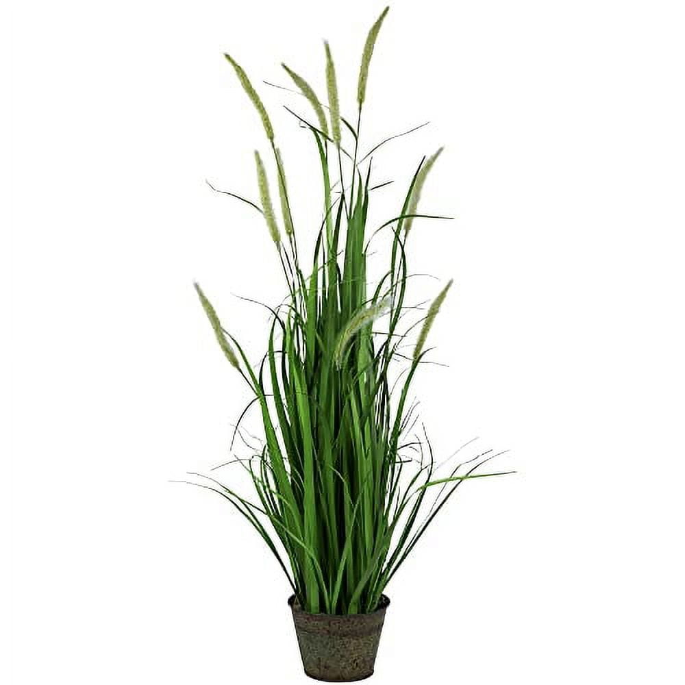Potted Green Artificial Onion Grass Plant