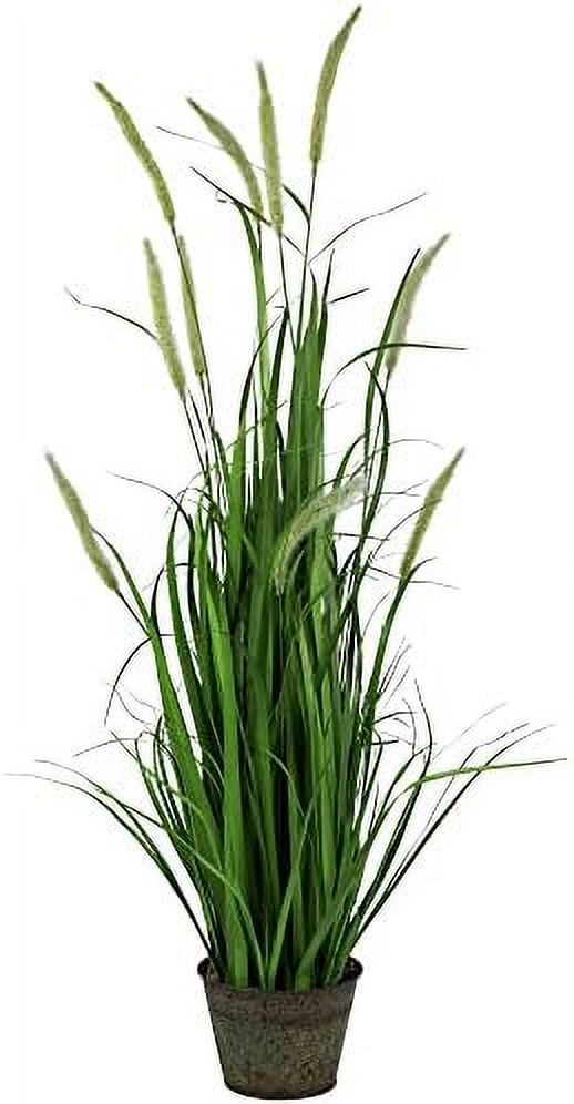 Potted Green Artificial Onion Grass Plant