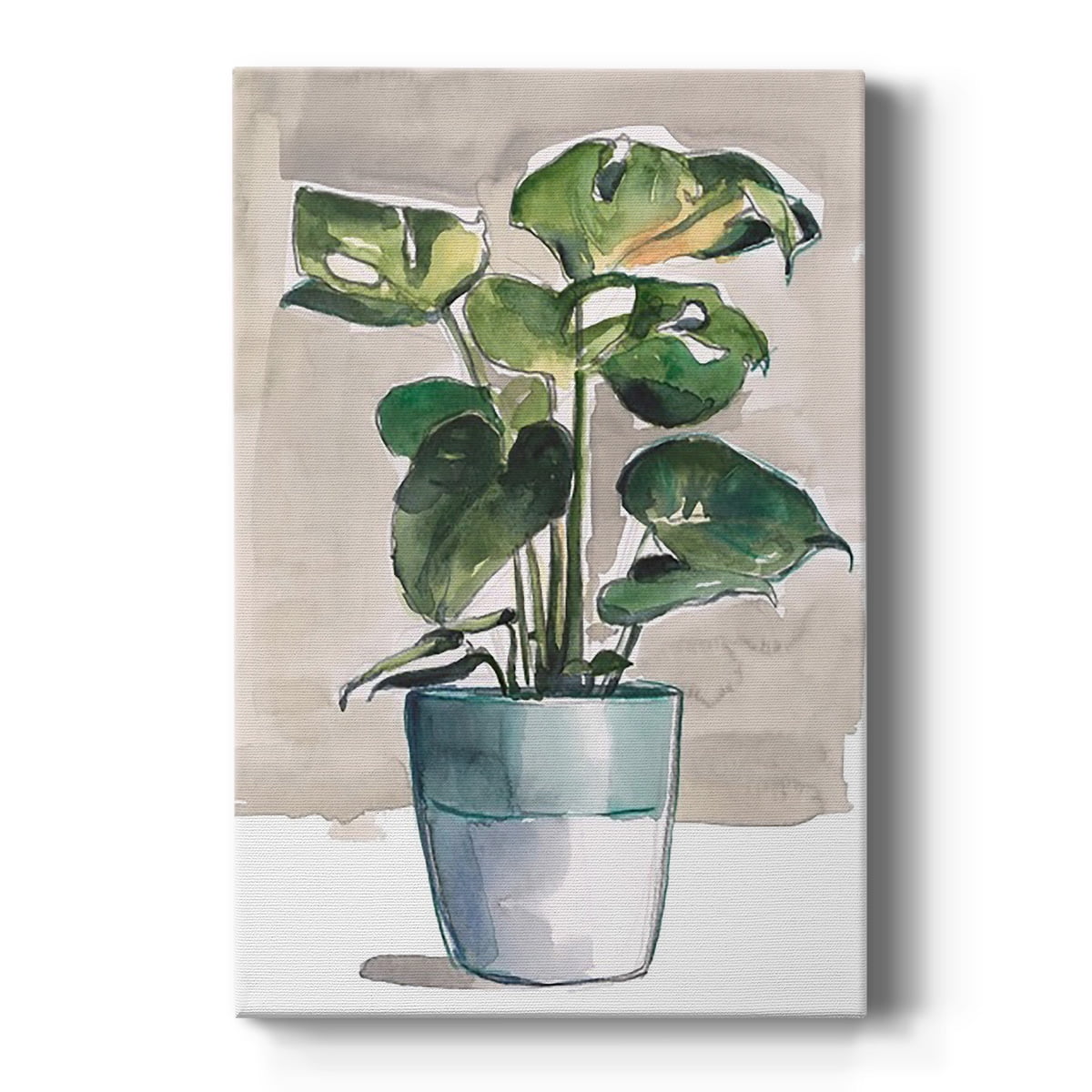 Potted Houseplant II Premium Gallery Wrapped Canvas - Ready to Hang