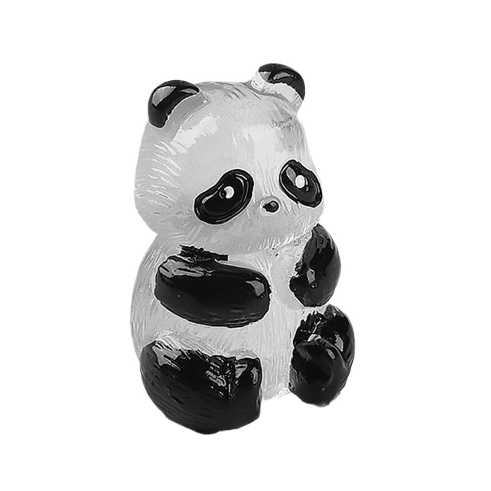 Potted Mini Figurines Micro Landscape Miniature Panda Gift Glowing ...