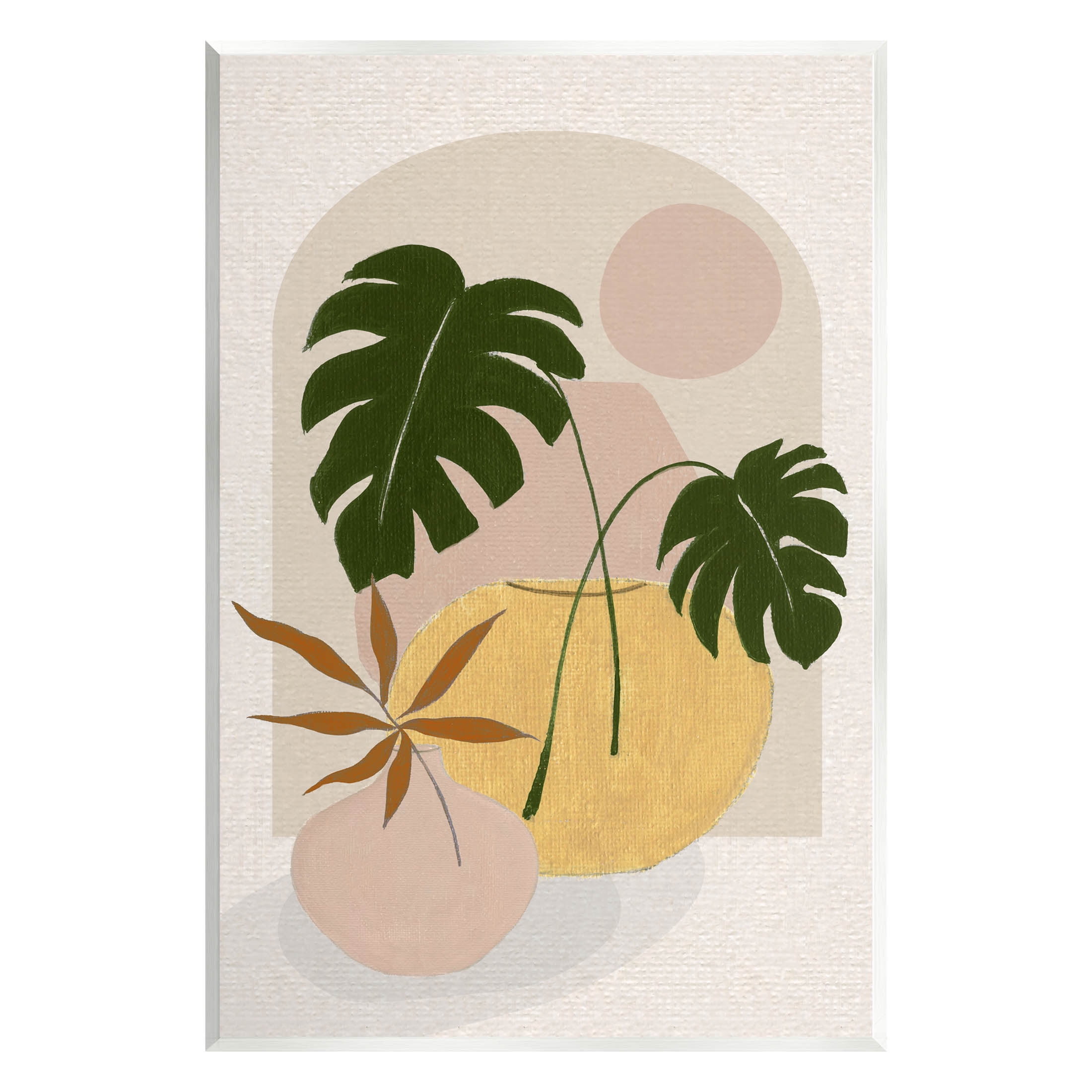 Potted Monstera Plant Leaves Botanical & Floral Graphic Art Unframed Art Print Wall Art