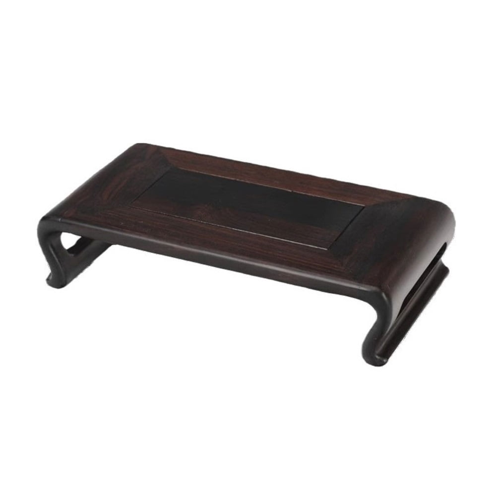 Rectangular Decorative Stand Potted Plant Base Wooden Rectangular Display Stand for Home Office ...