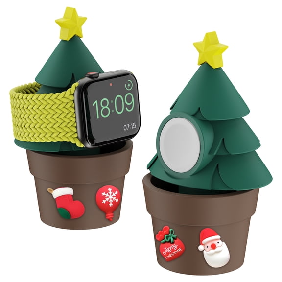 Potted Plant Series Silicone Stand for Apple Watch and Samsung Watch