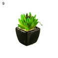 thumbnail image 1 of Potted Plant Simulated Easy to Care Mini Assorted Decorative Succulent Artificial Pot for Home Black Ceramic, 1 of 8
