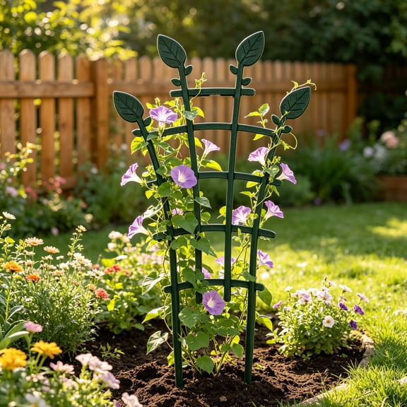 Mini Climbing Greenery Trellis Support Stackable Plastic Ring Support for Potted Vines Indoor Outdoor Greenhouse Use