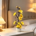 thumbnail image 1 of Potted Silk Fake Flowers Tabletop Decor, Small Artificial Plants Indoor with Adjustable Branches&Ceramic Pot for Tea Living Room Study Desk Home Decor, 1 of 6