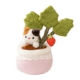 thumbnail image 1 of Potted Strawberry Cat Plush Toy Soft Stuffed Animal Cute Creative Home Desk Decoration 1 Pack, 1 of 8