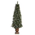 thumbnail image 1 of Potted Sweden Pine Pre-lit Tabletop Christmas Tree, 1 of 2