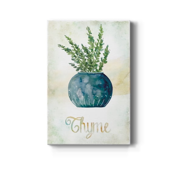 Potted Thyme Premium Gallery Wrapped Canvas - Ready to Hang - 18 x 27