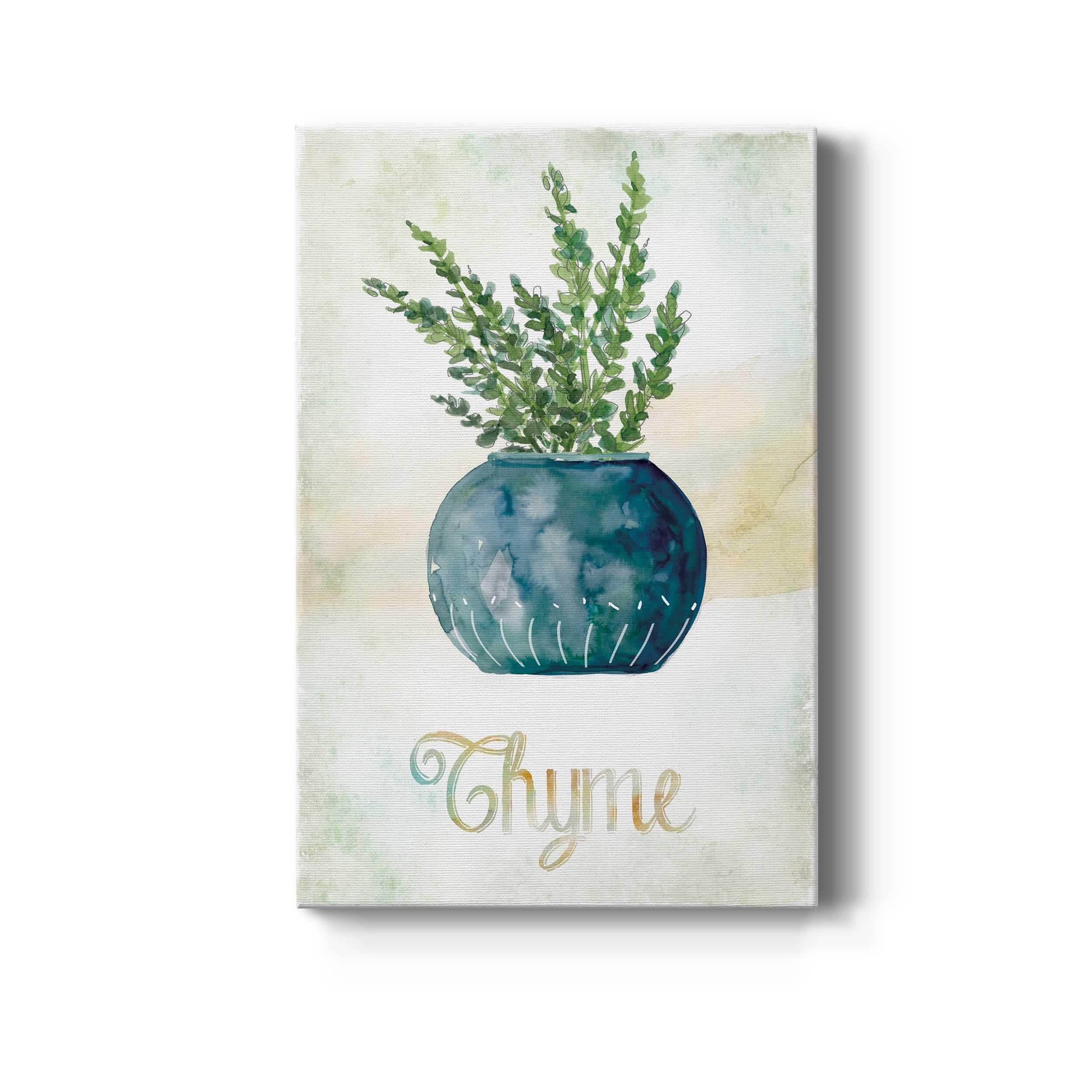 Potted Thyme Premium Gallery Wrapped Canvas - Ready to Hang - 32 x 48