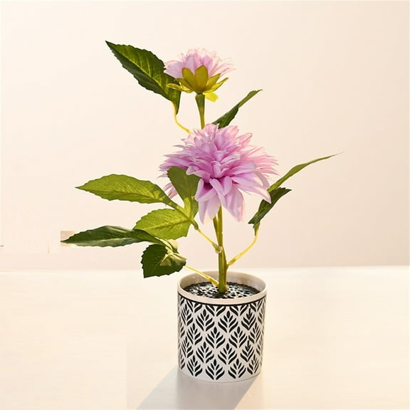 Potted plant*1 Clearance! Two Small Bonsai Living Room Decoration Desk Desk Home Simulation Flower Decoration