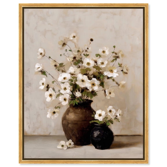 Potter Vessels Canvas Print Farmhouse Wall Art by Art Remedy, Gold Frame, 16 x 20