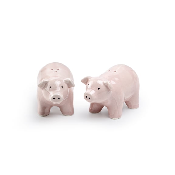 Potter's Studio Farmhouse Pig Ceramic Salt and Pepper Shaker Set