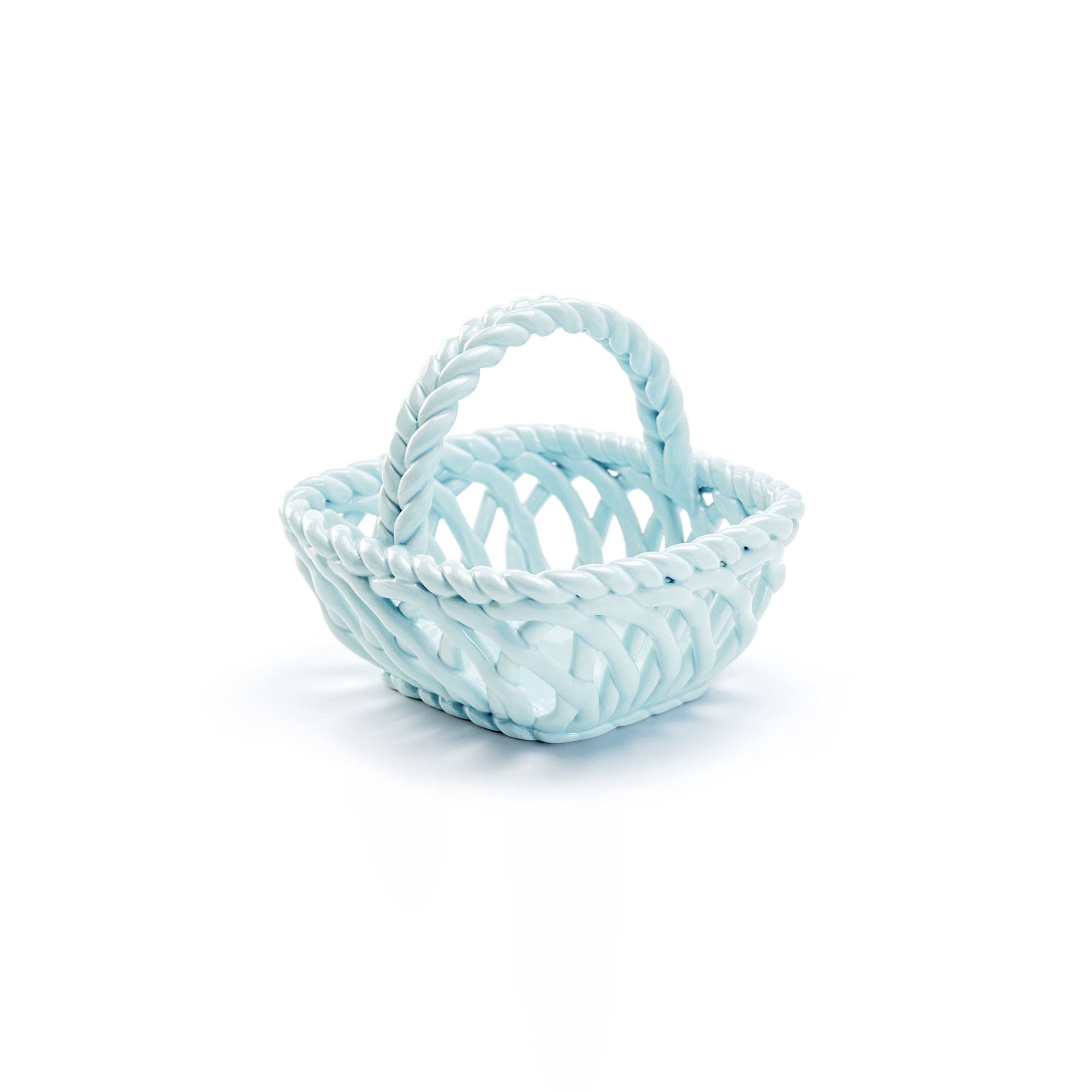 Potter's Studio Hand Woven Easter Small Basket - Blue Grace Teaware