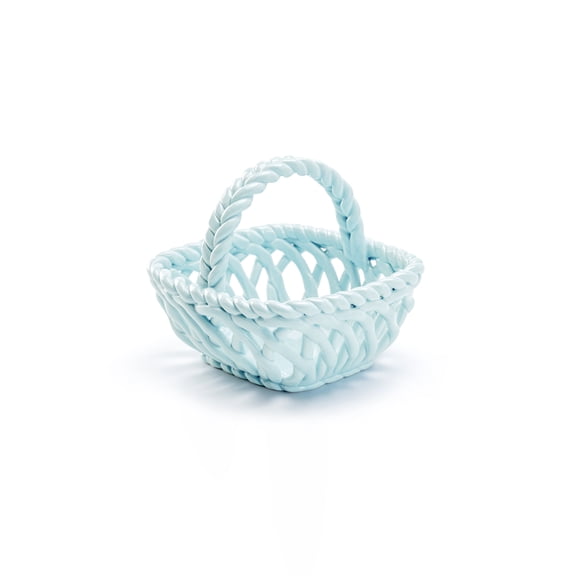 Potter's Studio Hand Woven Easter Small Basket - Blue Grace Teaware