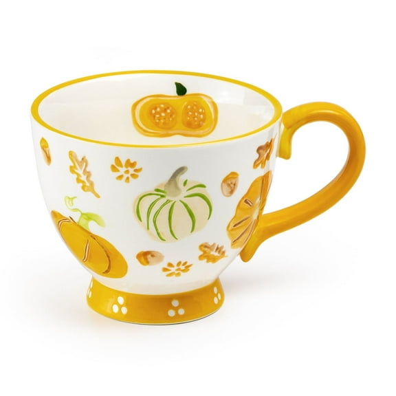 Potter's Studio Pumpkins Orange Latte 14oz Mug Grace Teaware