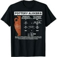 thumbnail image 1 of Pottery Algebra Funny Ceramic Clay Artist Graphic T-Shirt, 1 of 4