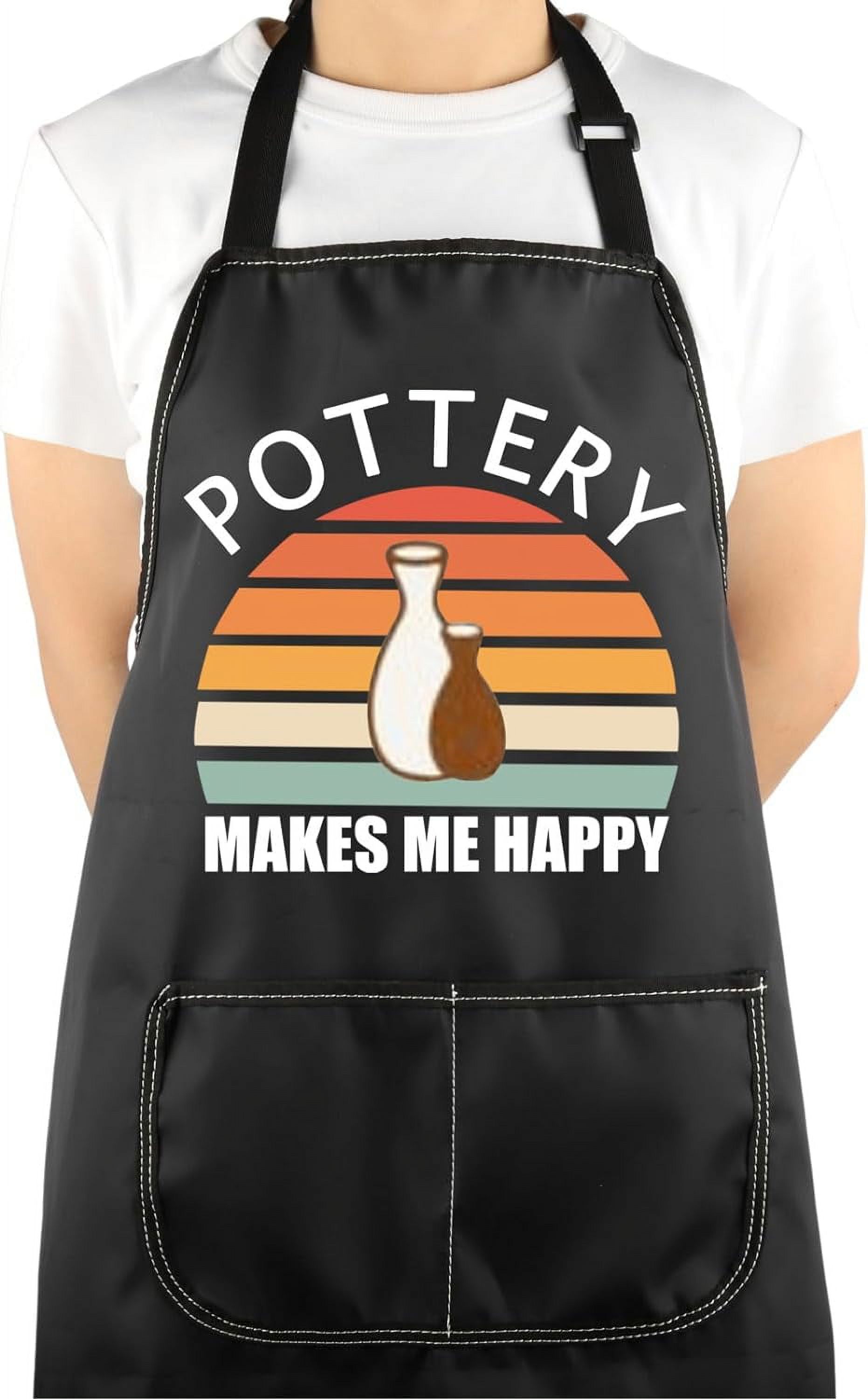 Pottery Apron With Pockets Ceramics Apron for Potters Pottery Lover