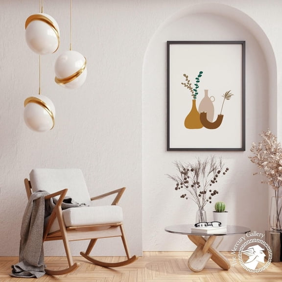 Pottery Boho Terracotta Decorative Design Accent Display Room Living Bedroom Office Wall Art