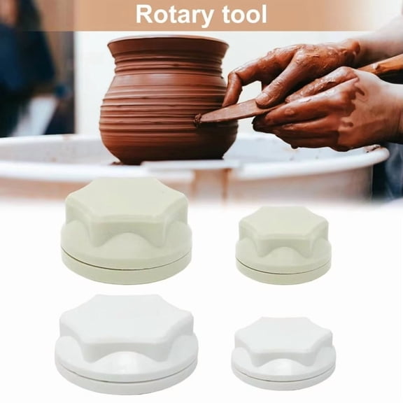 Pottery Clay Turntable Accessory Pottery Clay Spinner Tool Set for Potters Artists Ceramic Clay Throwing Trimming Tool B,2 x Clay Spinner Tool(4+6cm),Green