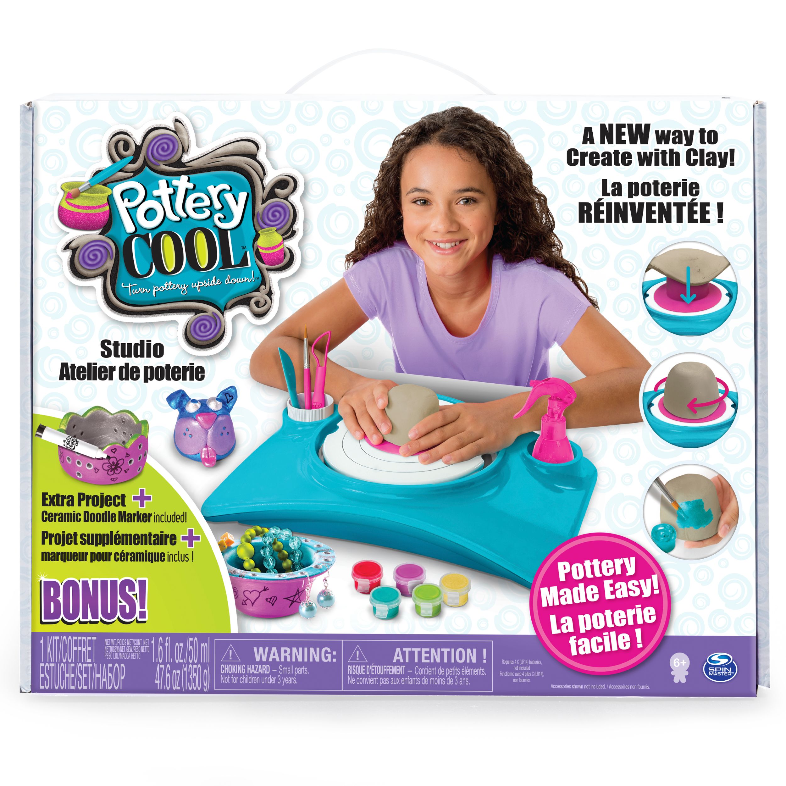 Pottery Cool Studio with Bonus Project, Walmart Exclusive, by Spin Master - image 1 of 9