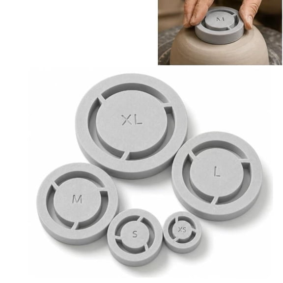 Pottery Foot Ring Tool, Clay Base Aligner, Aligned Foot Ring Template for Ceramics, Even Foot Press for Pottery Bowls, DIY Wheel Projects