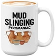 thumbnail image 1 of Pottery Maker Mug White 15oz - Mud Slinging - Maker Clay Artist Ceramics Hobby, 1 of 7