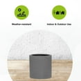 thumbnail image 1 of Pottery Pots USA Inc. Pottery Pots Max Fiberstone Indoor Outdoor Modern Round Planter Grey 16.9" x 16.9" x 16.9", 1 of 5