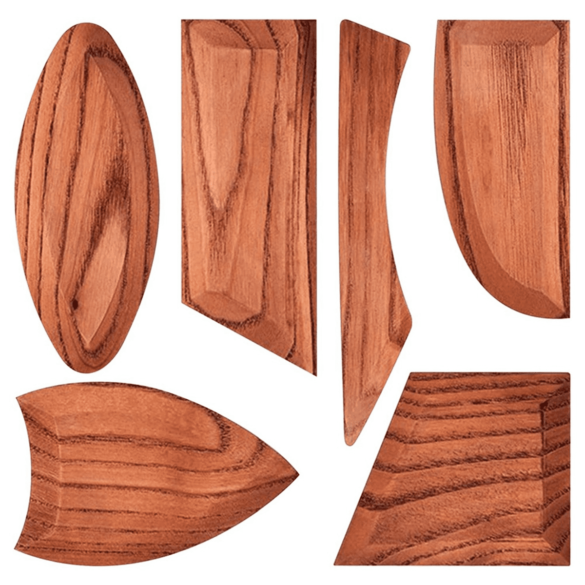 Pottery Ribs 6 Pack, Pottery Trimming Tools Pottery Foot Shaper Plaster ...