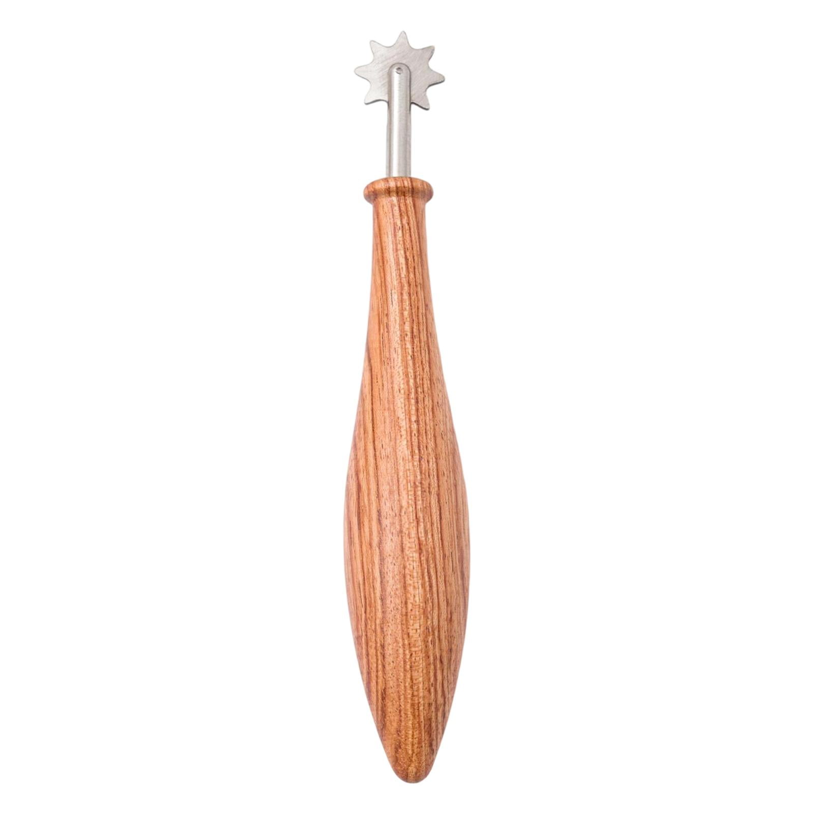 Pottery Roller Tool Detailing Roller Clay Texture Tool Ergonomic Wooden Handle for Craft Enthusiasts