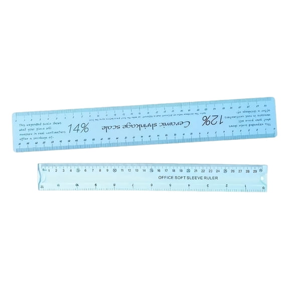 Pottery Ruler Ceramic And Plastic Measuring Scale For Artists