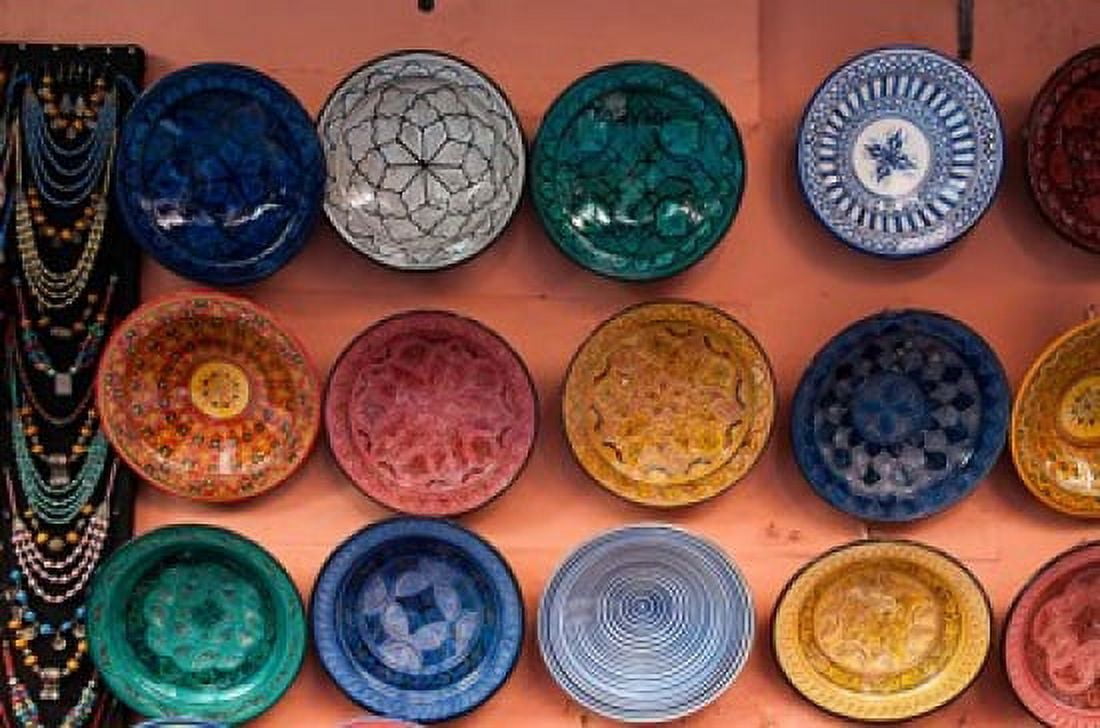 Pottery Traditional craft Marrakech Morocco Canvas Art - Sergio Pitamitz DanitaDelimont (35 x 23)