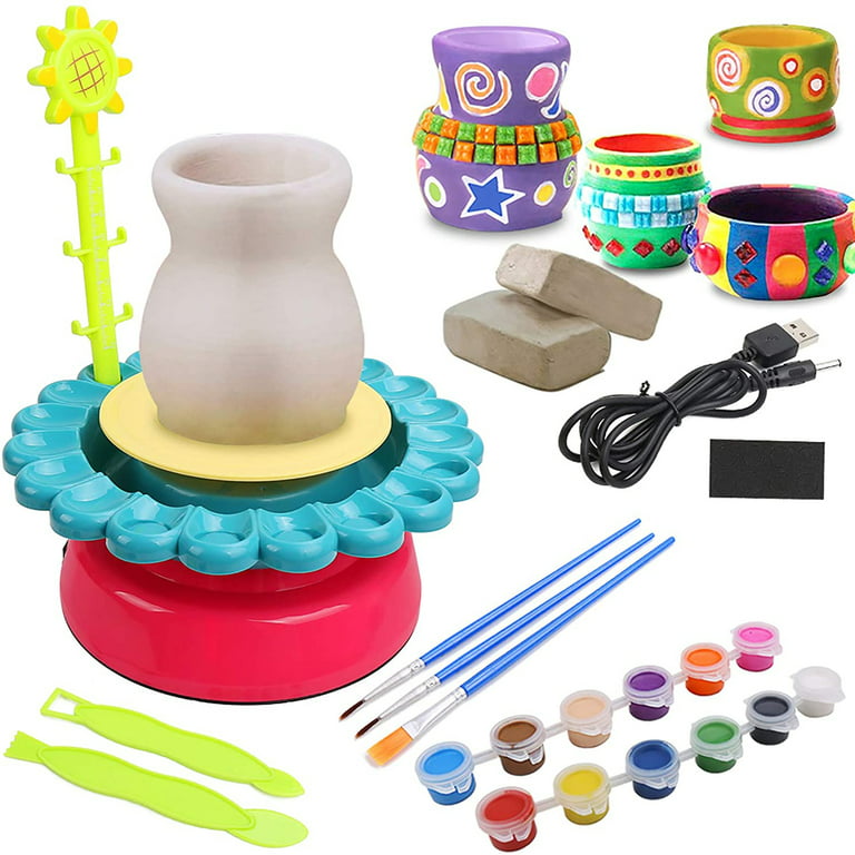 DIY Pottery Kit, Home Craft Kit, Adult Craft, Air Dry Clay Kit
