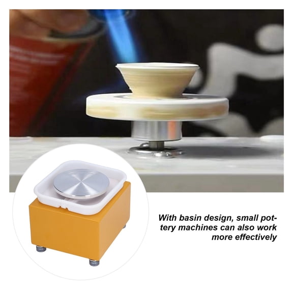 Pottery Wheel Stable Speed Ceic Wheel Pottery Machine Miniature Kids Mini Pottery Wheel for Home ,Easy to Use