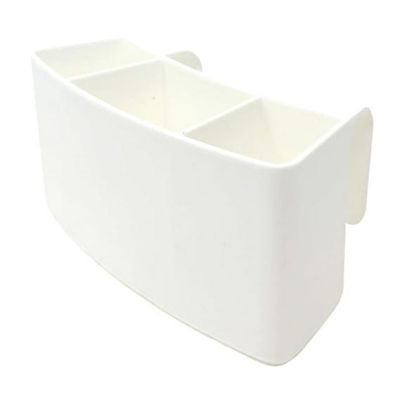 Pottery Wheel Tool Holder – Adjustable Slot Design for Brent/Shimpo Wheels (2/3 Compartments, White, 5.67x1.57x2.52 Inch), 3 Compartments