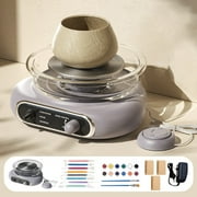 Pottery Wheel for Ceramic Art DIY Crafts Variable Speed Educational Tool Clay Modeling for Beginners and Experts