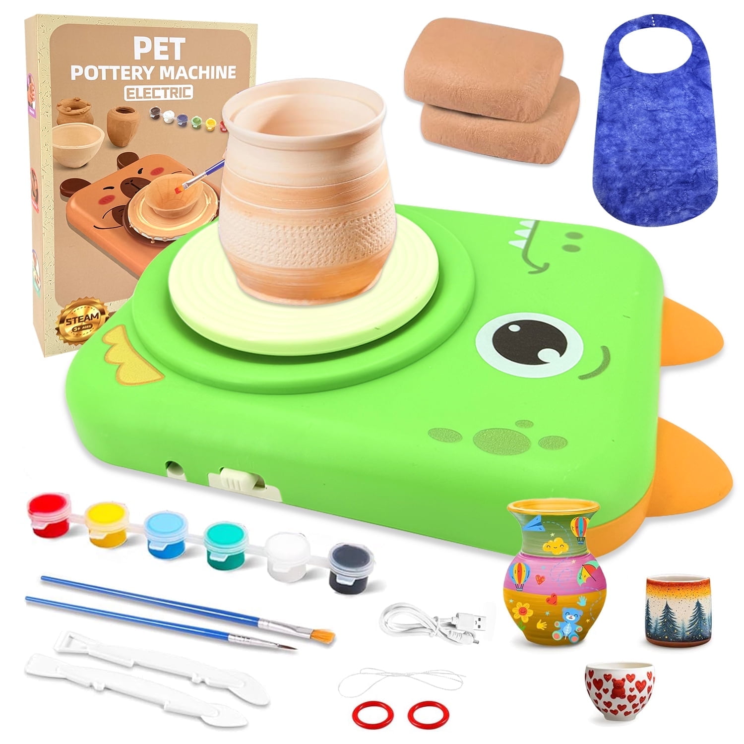 Toys for Girls 8 to 11 Years, Pottery Wheel for Kids, Arts and Crafts for Kids, Birthday Gifts for Girls Boys
