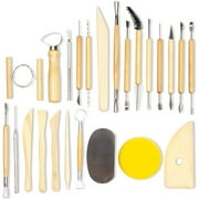 Pottery and Clay Sculpting Tools for Arts and Crafts (24 Pieces)