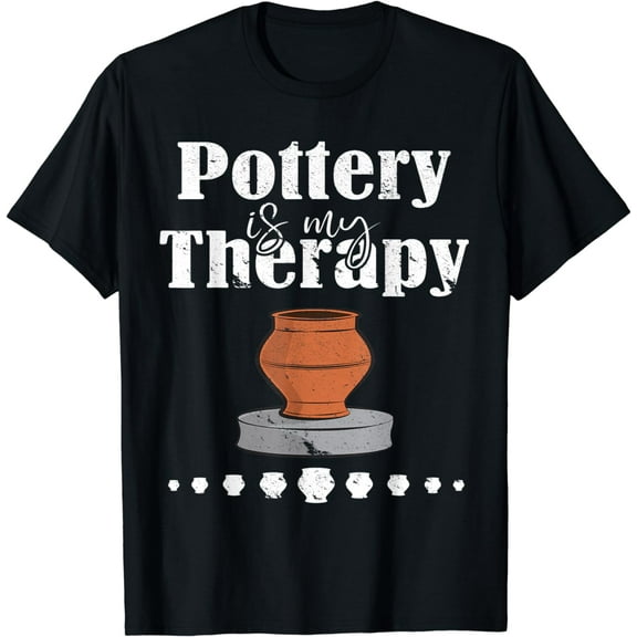 Pottery is my Therapy shirt for ceramics artists & potters