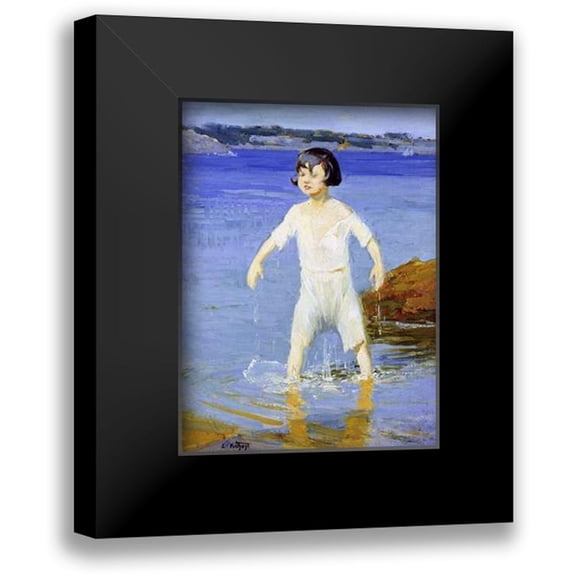 Potthast, Edward Henry 11x14 Black Modern Framed Museum Art Print Titled - Kid Catastrophe