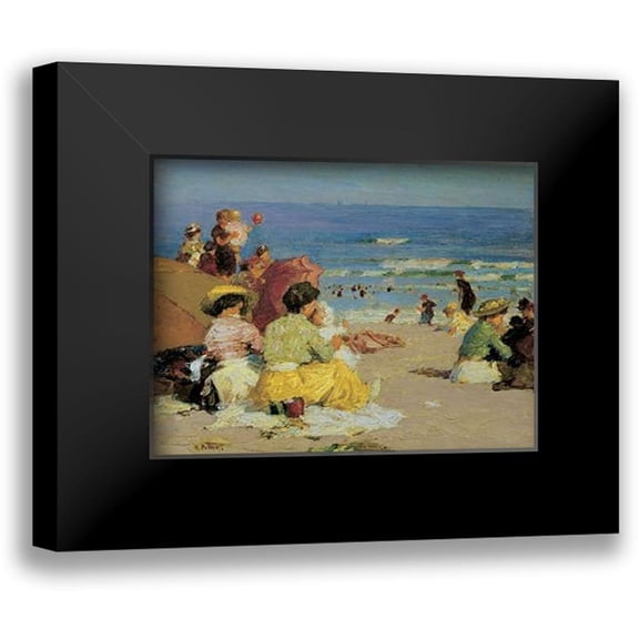 Potthast, Edward Henry 18x15 Black Modern Framed Museum Art Print Titled - A Family Outing