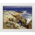 thumbnail image 1 of Potthast, Edward Henry 32x26 White Modern Wood Framed Museum Art Print Titled - The Maine Coast, 1 of 4