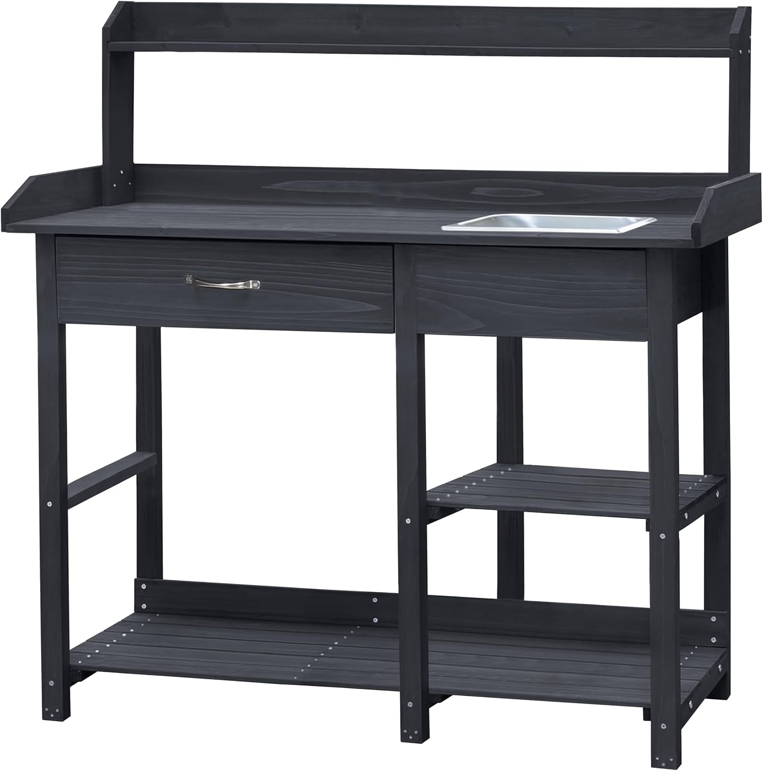 Potting , Potting Benches for Outside with Fir Wood Frame, Removable ...